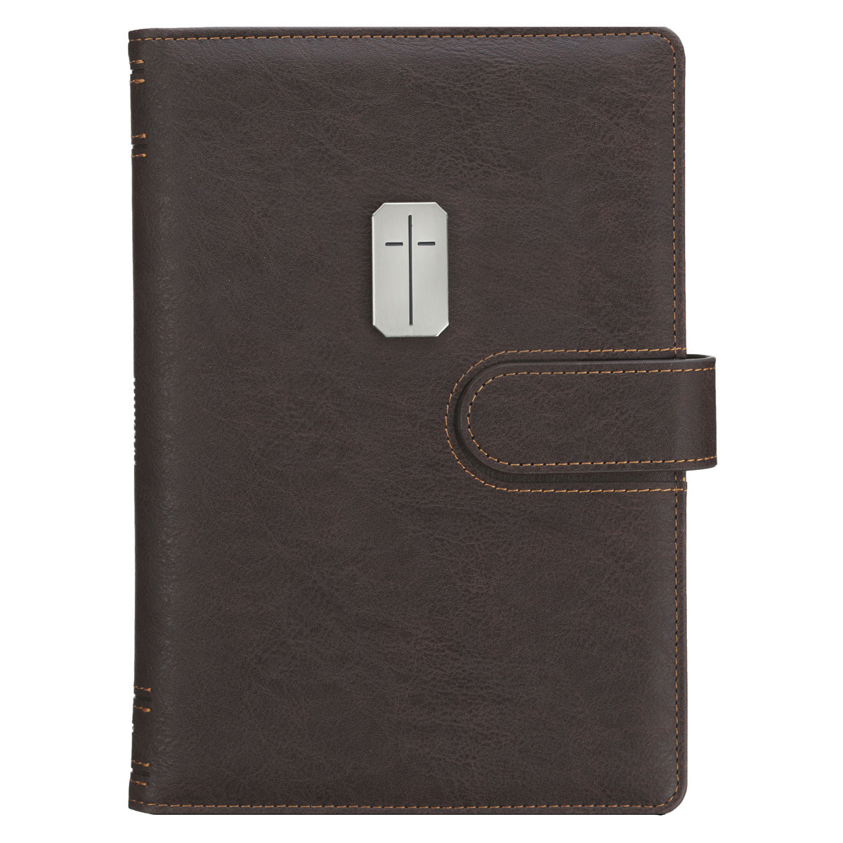 Man of God Faux Leather Journal with Elastic Pen Holder and Magnetic Closure