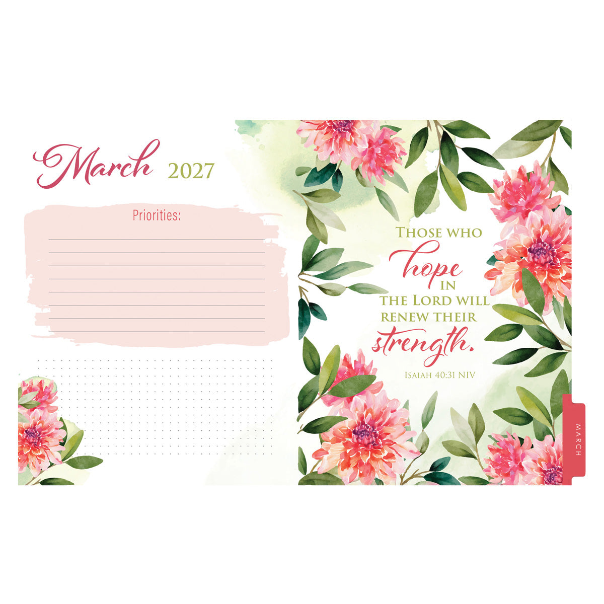 2027 Diary - 18-Month Planner for Women - Everything Beautiful - Wirebound