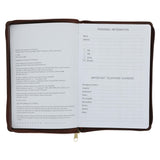 2027 Executive Diary - Daily Planner - For I Know the Plans - Faux Leather with Zip