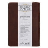 2027 Executive Diary - Daily Planner - For I Know the Plans - Faux Leather with Zip