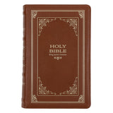 KJV Brown Frame Genuine Leather Bible Giant Print