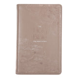 KJV Pink Peonies Genuine Leather Bible Giant Print