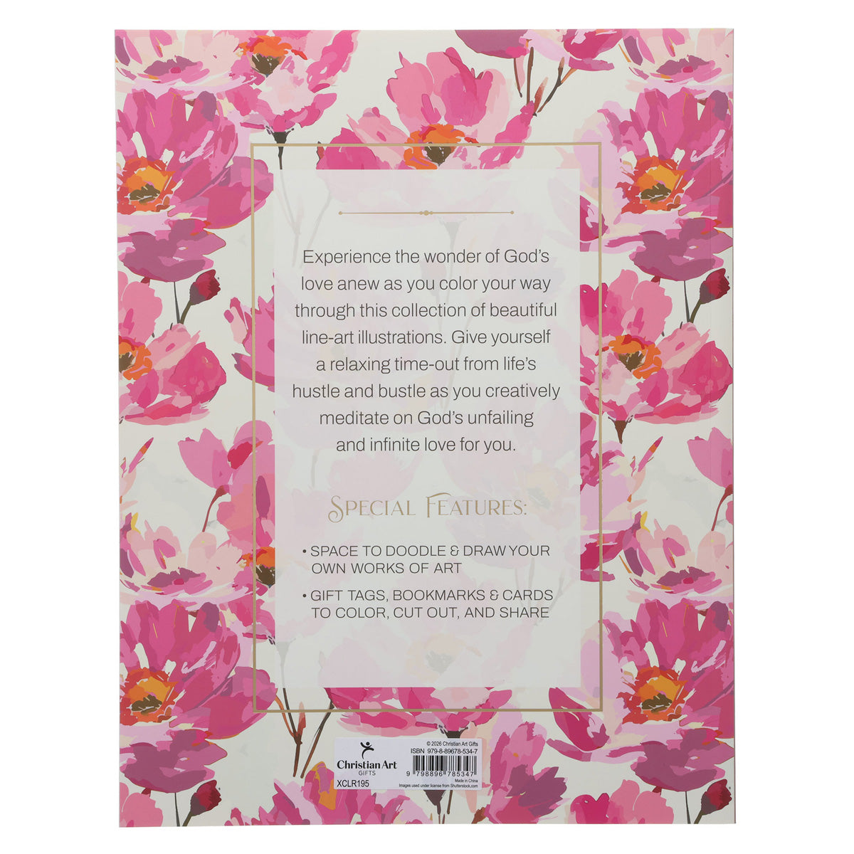 Be Still and Know That I Am God Floral Coloring Book (Paperback)