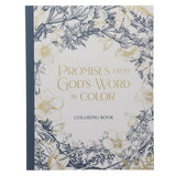 Promises from God's Word in Color Blue Floral Coloring Book (Paperback)