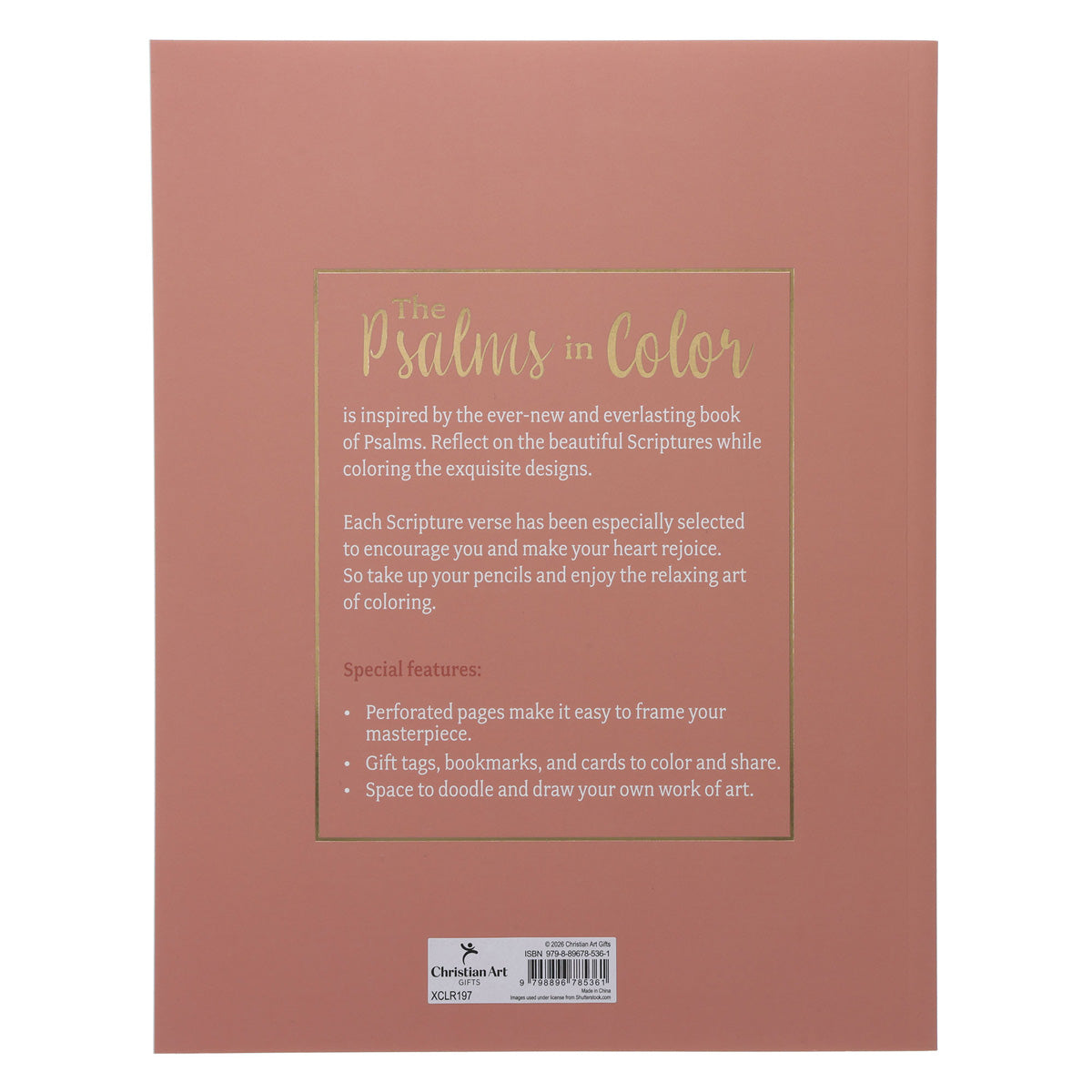 The Psalms in Color Painted Floral Coloring Book (Paperback)