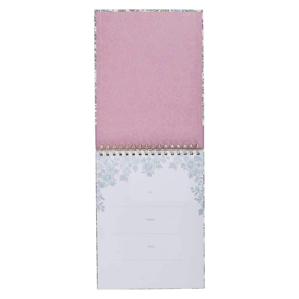 Be Still and Know That I Am God A4 Floral Wirebound Notepad