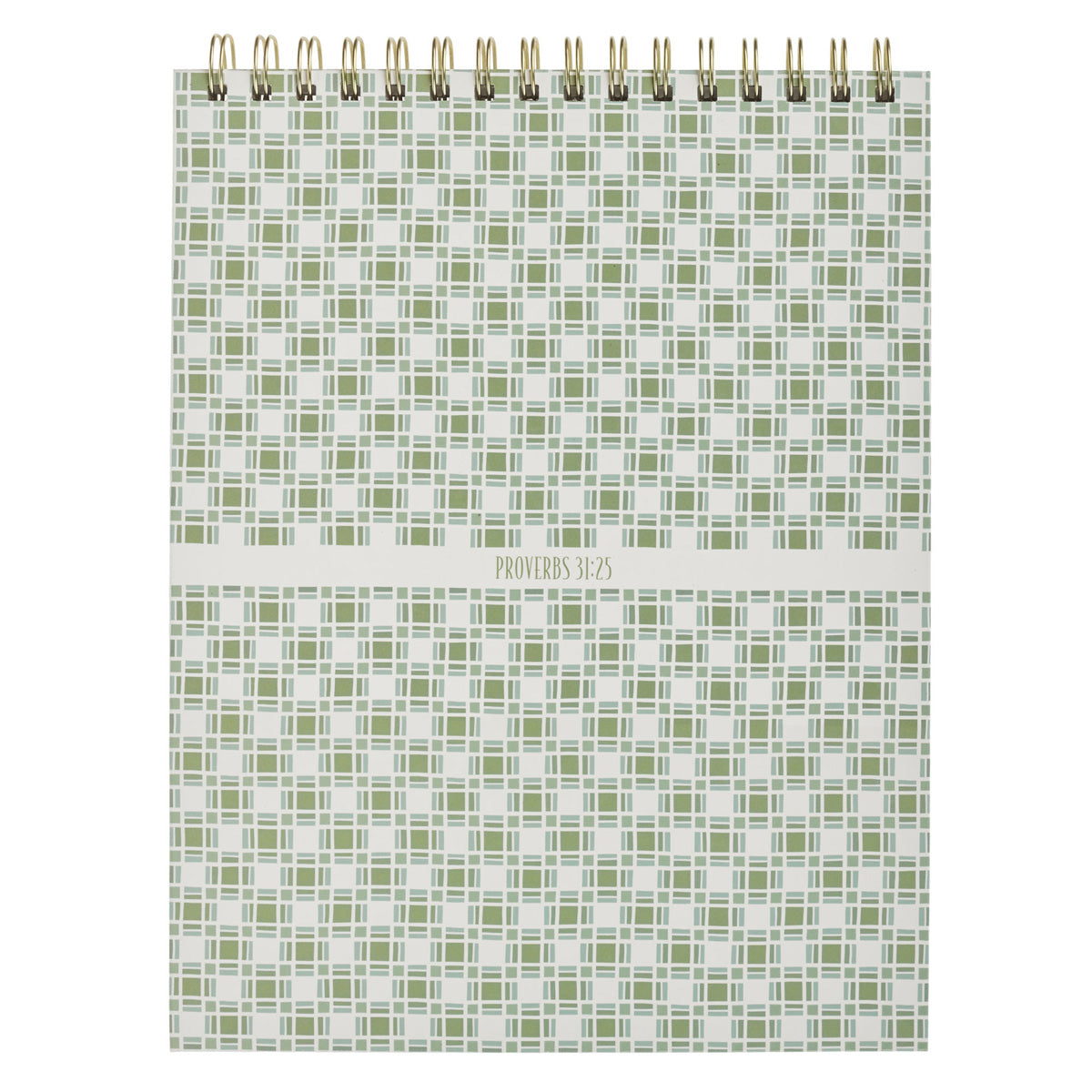 Strength and Dignity A4 Floral Wirebound Notepad
