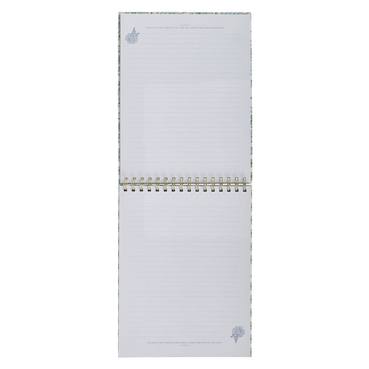 Strength and Dignity A4 Floral Wirebound Notepad