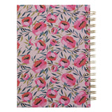 Bind My Wandering Heart to Thee Floral Hardcover Wirebound Journal