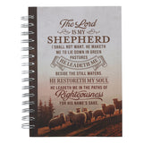 The Lord Is My Shepherd Brown Hardcover Wirebound Journal