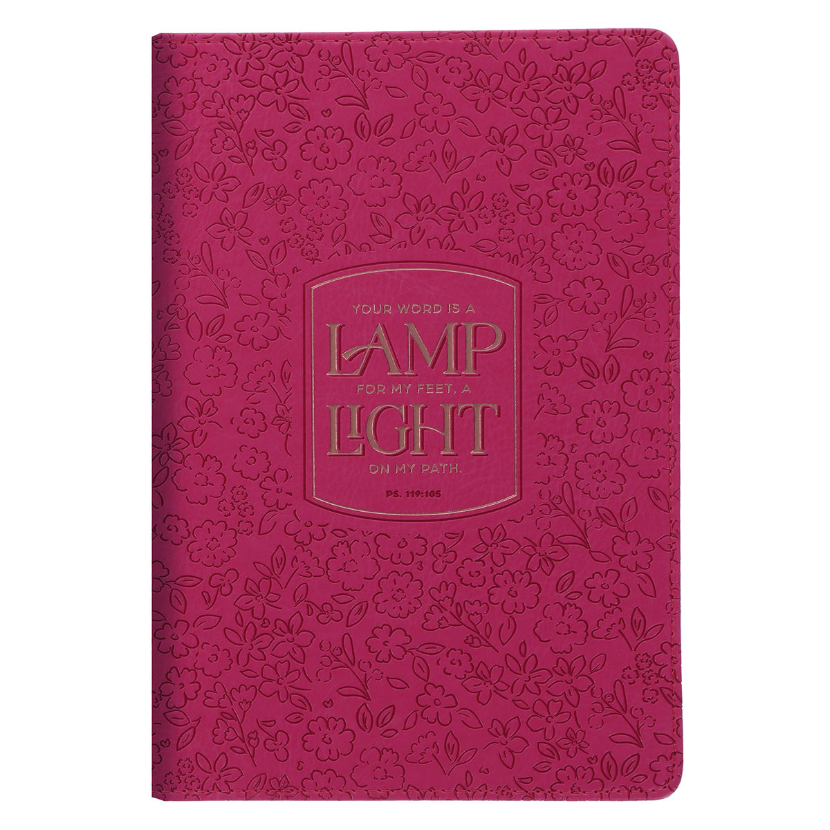 Your Word Is a Lamp for My Feet, a Light on My Path Faux Leather Journal