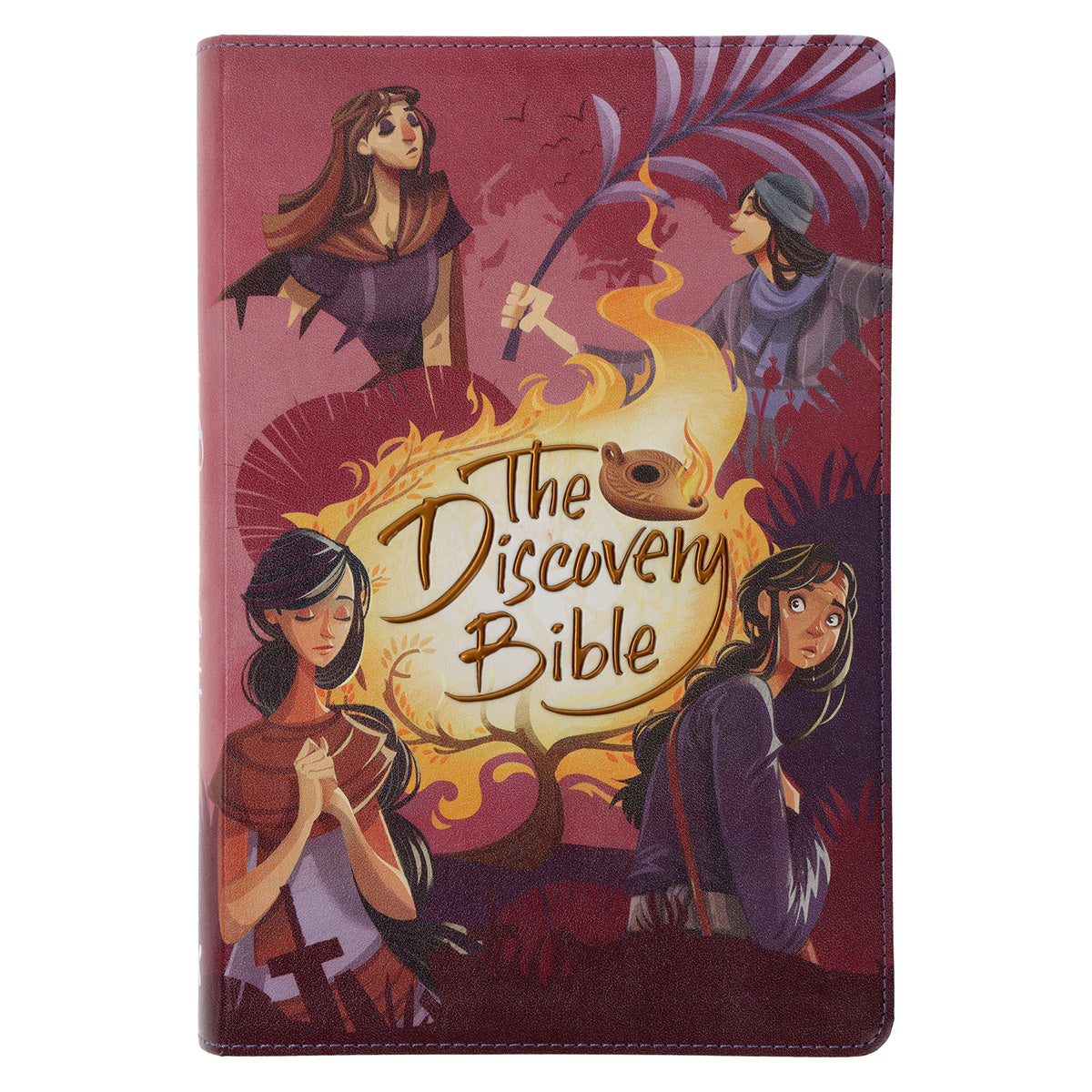 NLT Pink Faux Leather The Discovery Bible with Indexing Tabs