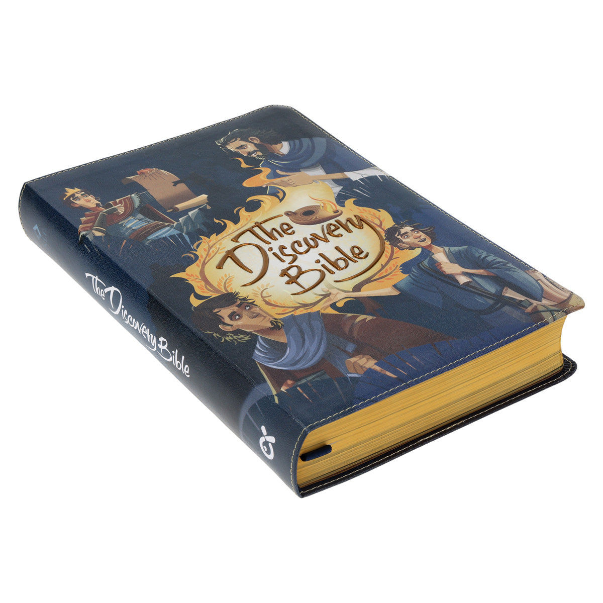 NLT Blue Faux Leather The Discovery Bible with Indexing Tabs