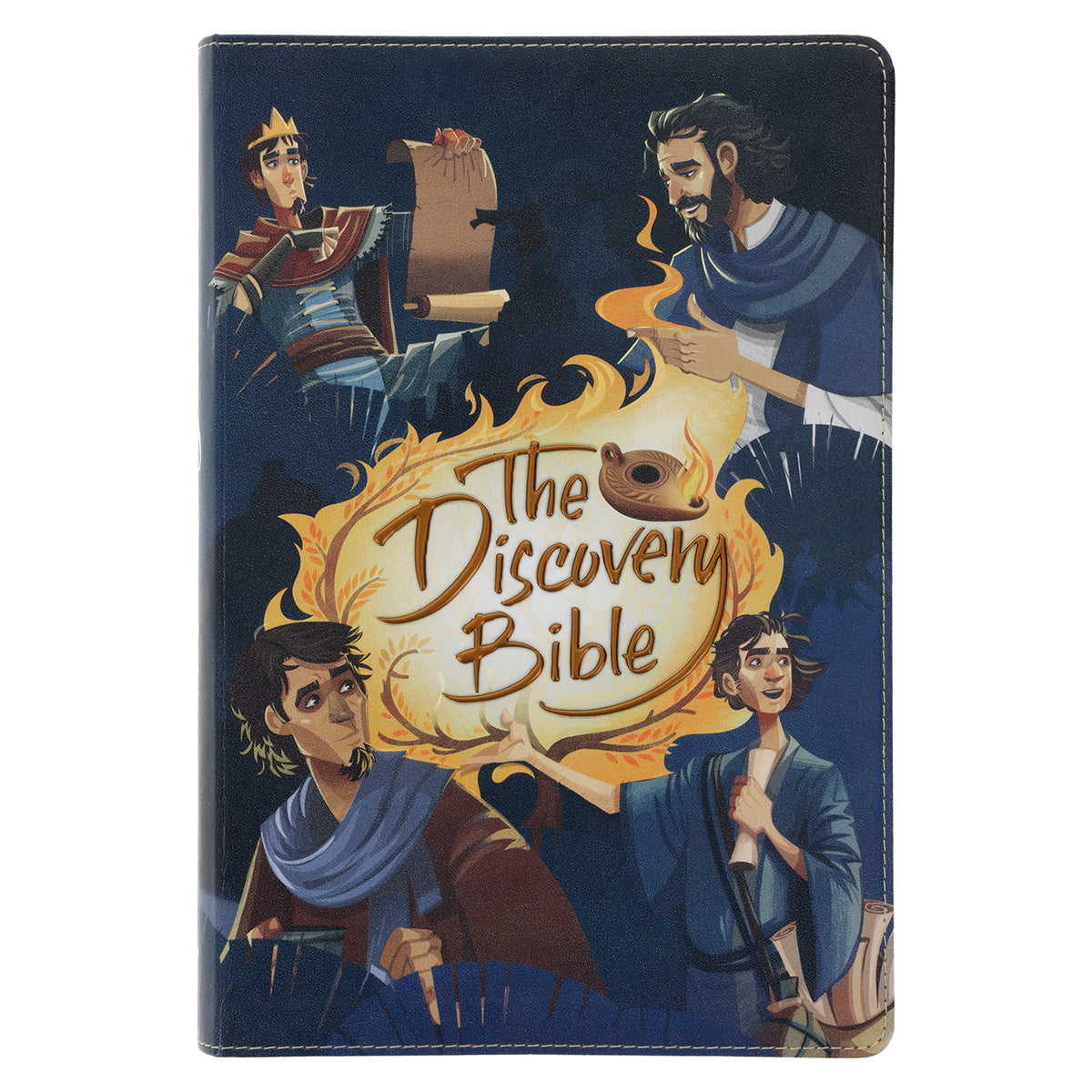 NLT Blue Faux Leather The Discovery Bible with Indexing Tabs