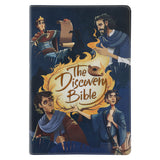 NLT Blue Faux Leather The Discovery Bible with Indexing Tabs