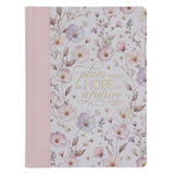 Plans to Give You Hope and a Future Hardcover Journal with Faux Leather Spine