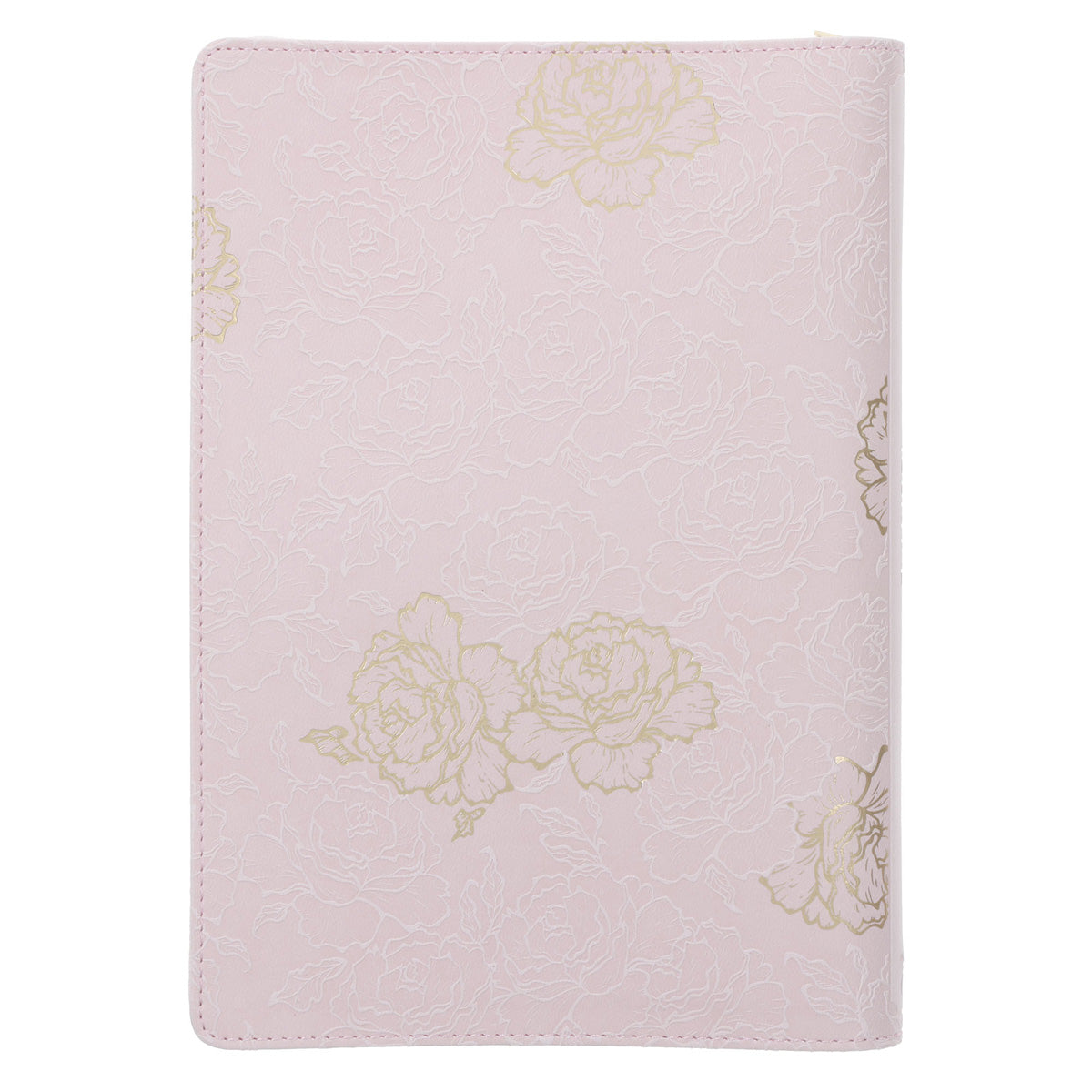 Strength and Dignity Blush Faux Leather Journal with Zipped Closure