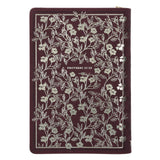 Strength and Dignity Burgundy Faux Leather Journal with Zipped Closure