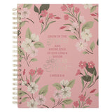 Grow in Grace Florals Hardcover A4 Wirebound Journal