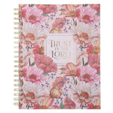 Trust in the Lord Florals Hardcover A4 Wirebound Journal