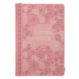 He Has Made Everything Beautiful Pink Faux Leather Journal with Zipped Closure