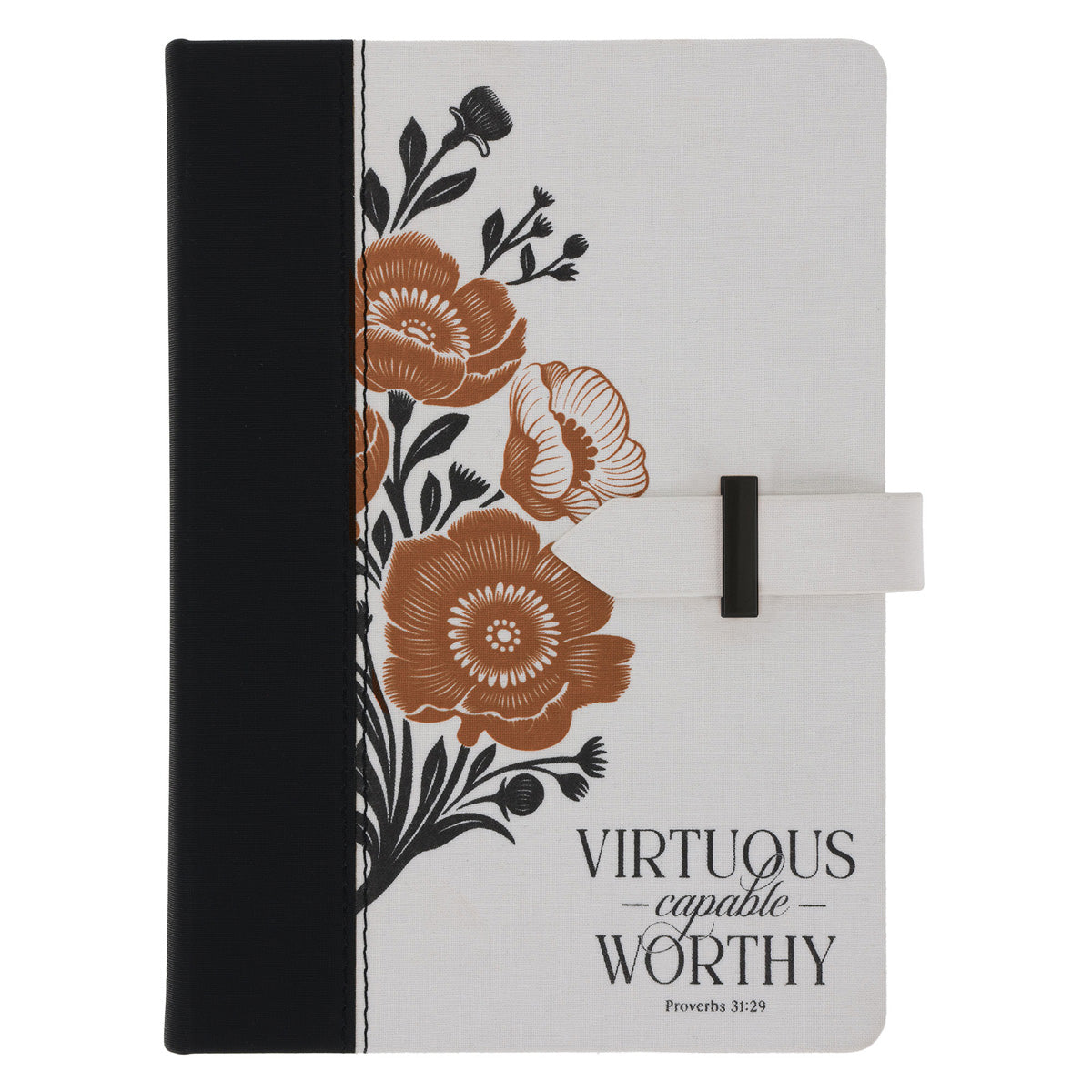 Virtuous Capable Worthy Hardcover Faux Leather Journal