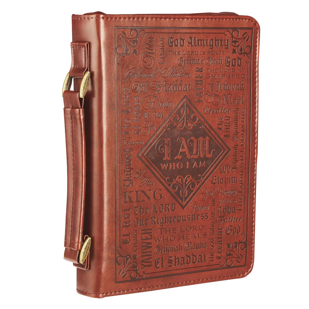 Names of God Brown Faux Leather Bible Bag