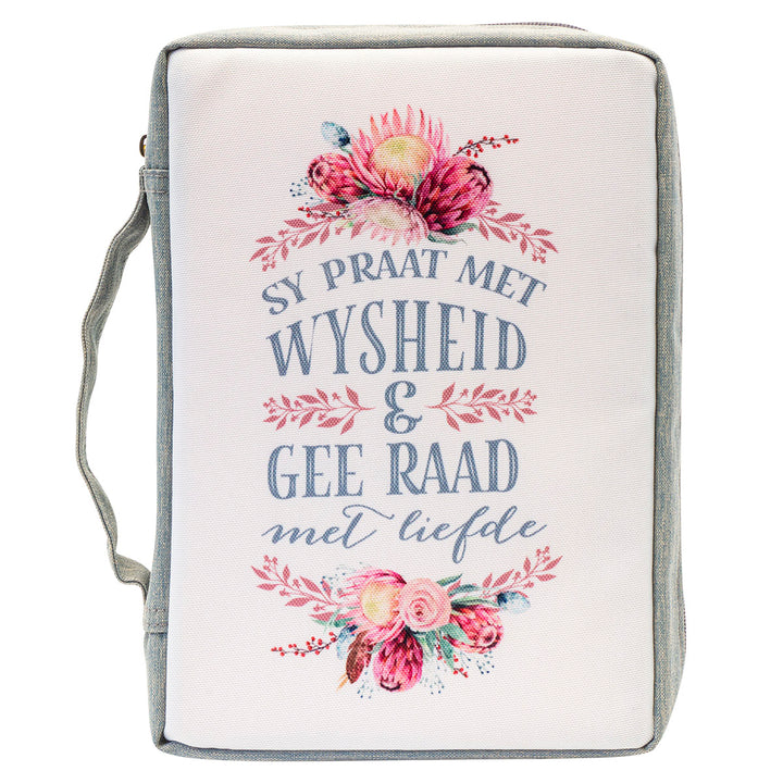 Sy Praat Met Wysheid (Polyester Bible Bag)