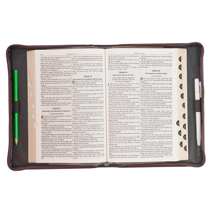 The Lord Is My Strength & My Song Psalm 118:14 (Faux Leather Bible Bag)