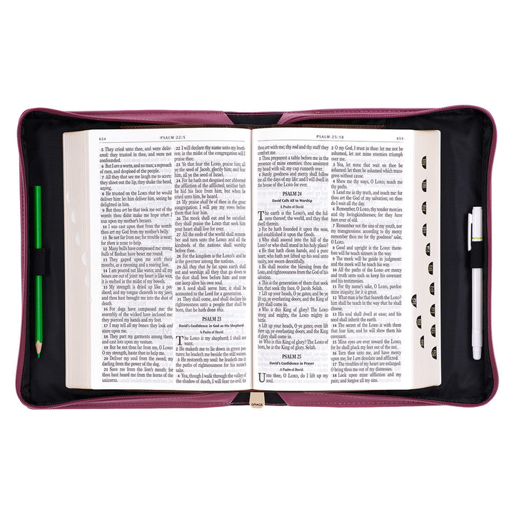 With God All Things Are Possible Floral Mattew 19:26 (Faux Leather Bible Bag)