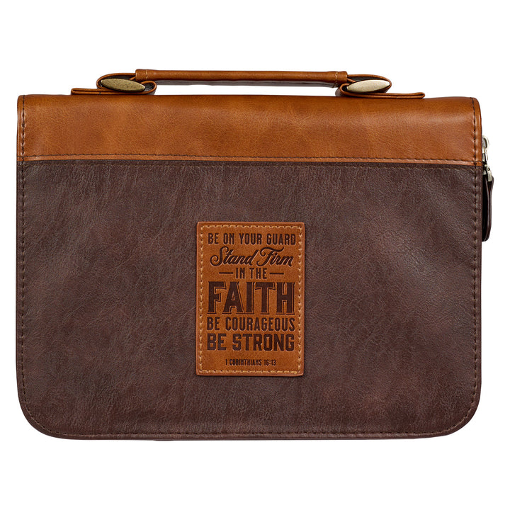 Stand Firm In The Faith 1 Cor. 16:13 (Faux Leather Bible Bag)