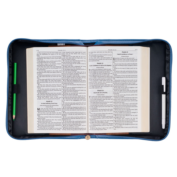 Seek First The Kingdom Of God (Faux Leather Bible Bag)