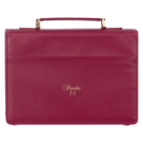 Trust In The Lord Floral Proverbs 3:5 (Faux Leather Bible Bag)