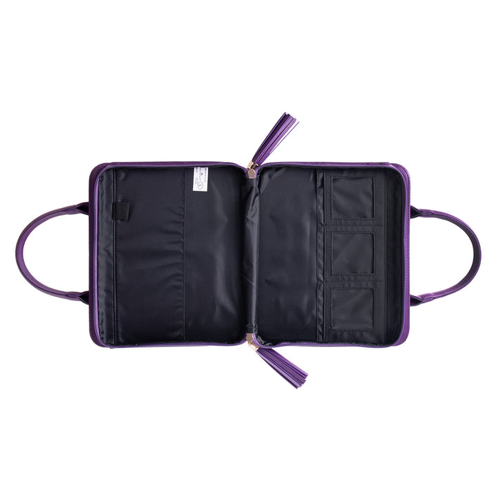 Cross Purple (Faux Leather Fashion Bible Bag)