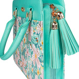 Cross Floral (Faux Leather Fashion Bible Bag)