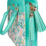 Cross Floral (Faux Leather Fashion Bible Bag)