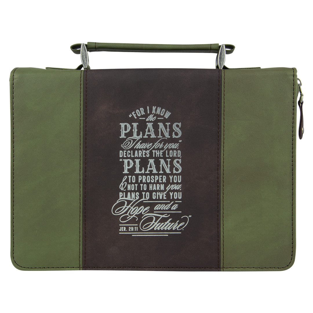 For I Know The Plans I Have For You Faux Leather Bible Bag - Jeremiah 29:11