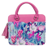 Genade Op Genade Faux Leather Bible Bag - Johannes 1:16