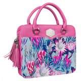 Genade Op Genade Faux Leather Bible Bag - Johannes 1:16