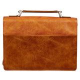 Trust in the Lord Two-Tone Brown Faux Leather Bible Bag