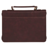 I Know the Plans I Have for You Two-Tone Brown Faux Leather Bible Bag