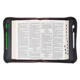 I Know the Plans I Have for You Two-Tone Brown Faux Leather Bible Bag