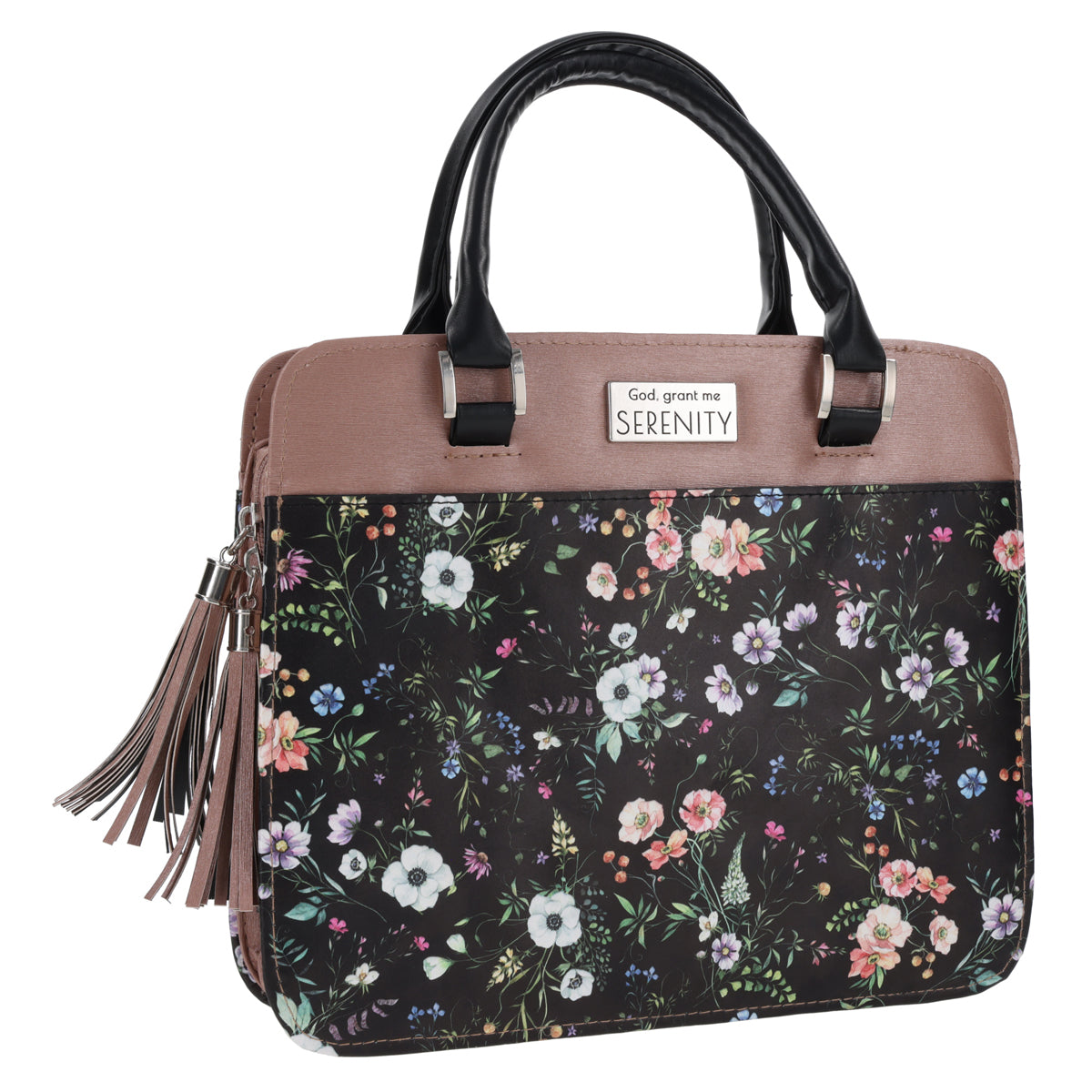 Serenity Prayer Faux Leather Bible Bag