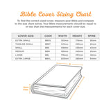 Be Strong and Courageous Grey Faux Leather Bible Bag