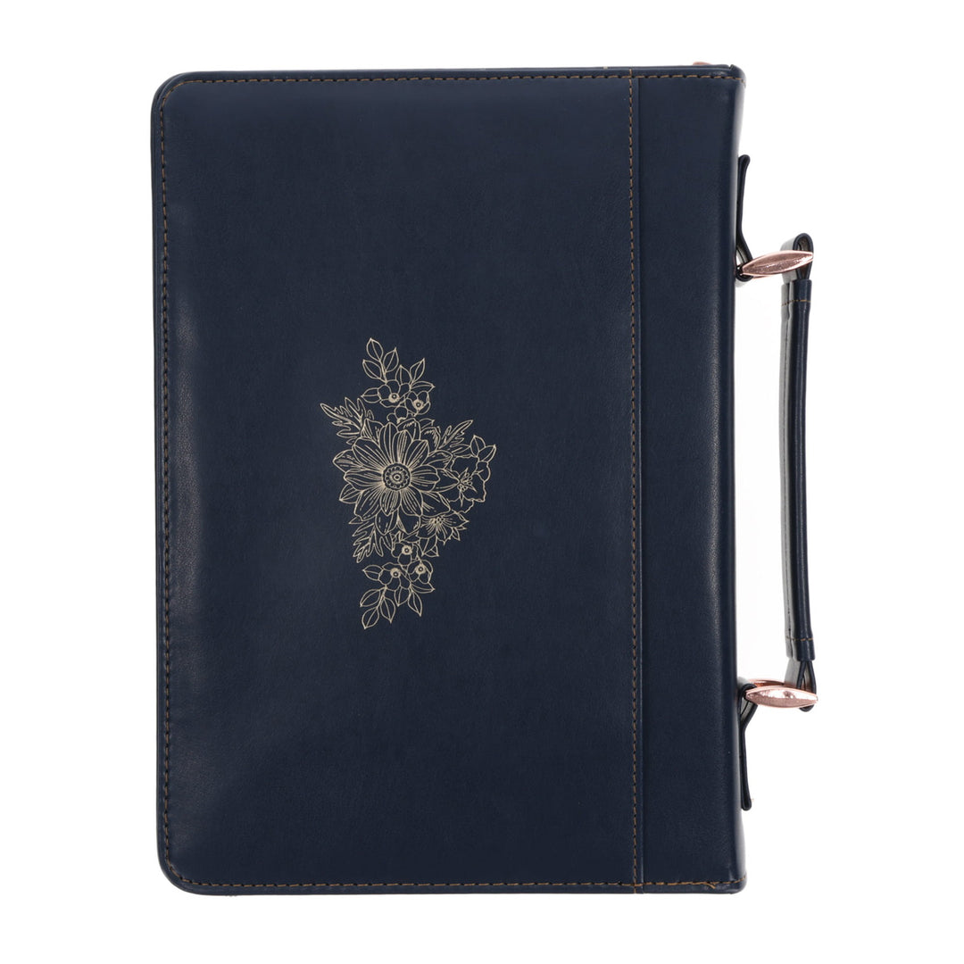 Amazing Grace How Sweet the Sound Plum Faux Leather Bible Bag