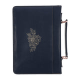 Amazing Grace How Sweet the Sound Plum Faux Leather Bible Bag