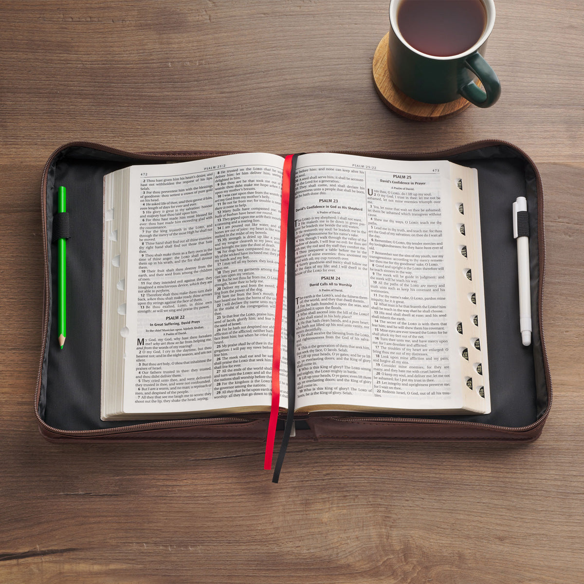 Names of Jesus Brown Faux Leather Bible Bag