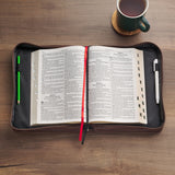 Names of Jesus Brown Faux Leather Bible Bag