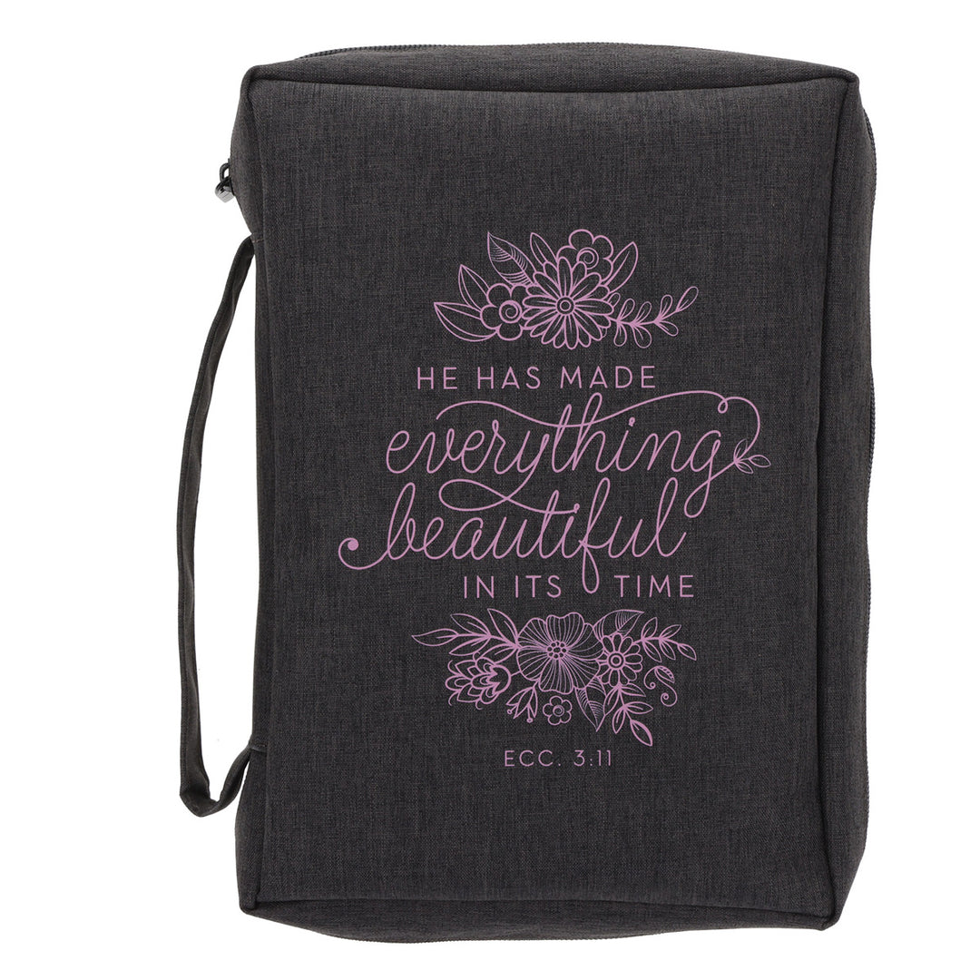 He Has Made Everything Beautiful in Its Time Polyester Bible Bag