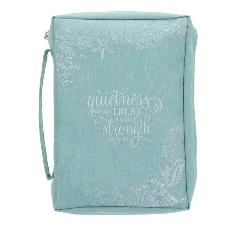 In Quietness and Trust Is Your Strength Polyester Bible Bag